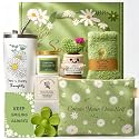 Gift Basket for Women - Unique Self Care &amp; Birthday Gift Set for Her, Bestie, Sister, Teen Girl | Inspirational Green Friendship Gift Box, Get Well Soon &amp; Thinking of You Gift - Brighten Her Day