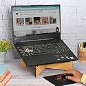 GKD Portable Laptop Stand with Mouse Pad for Desk Easy to Carry Unique Design Cross Laptop Docking Station Compatible with MacBook dell xps hp Lenovo Ergonomic
