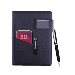 giftana 2 in 1 diary with pen gift set for men and women leather notebook diary amp metal pen birthday gifts for husband brother father new year corporate gift for employee gift set black2