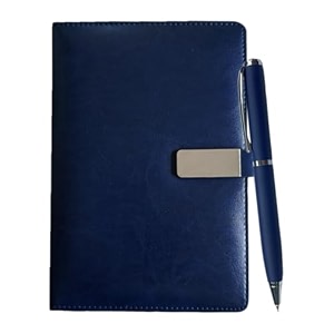giftana 2 in 1 diary with pen gift set for men and women leather notebook diary amp metal pen birthday gifts for husband brother father new year corporate gift for employee gift set blue2