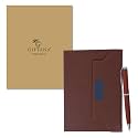 Giftana 2 in 1 Diary with Pen Gift Set for Men and Women, Leather Notebook Diary &amp; Metal Pen Birthday Gifts for Husband, Brother, Father New Year Corporate Gift for Employee Gift Set (Brown4)