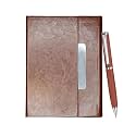 Giftana 2 in 1 Diary with Pen Gift Set for Men and Women, Leather Notebook Diary &amp; Metal Pen Birthday Gifts for Husband, Brother, Father New Year Corporate Gift for Employee Gift Set (Brown3)