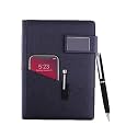 Giftana 2 in 1 Diary with Pen Gift Set for Men and Women, Leather Notebook Diary &amp; Metal Pen Birthday Gifts for Husband, Brother, Father New Year Corporate Gift for Employee Gift Set (Black2)