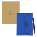 Giftana 2 in 1 Diary with Pen Gift Set for Men and Women, Leather Notebook Diary &amp; Metal Pen Birthday Gifts for Husband, Brother, Father New Year Corporate Gift for Employee Gift Set (Blue3)