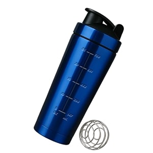 giftana stainless steel gym shaker bottles for pre-post workout steel shaker protein shaker bottle with leak-proof with knob sipper bottle bpa-free gym shaker 750ml black