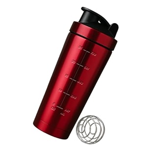 giftana stainless steel gym shaker bottles for pre-post workout steel shaker protein shaker bottle with leak-proof with knob sipper bottle bpa-free gym shaker 750ml black