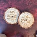 Giftana Wooden Coaster Set with Engraved Quote