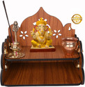 GiftDenaHai Wooden Home Temple for Home | Wall Mount/Table Top Temple Solid Wood Home Temple