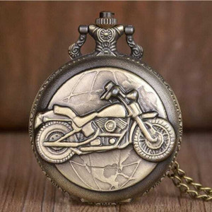 giftiny VINtAGE BIKE Metal Pocket Watch Keychain