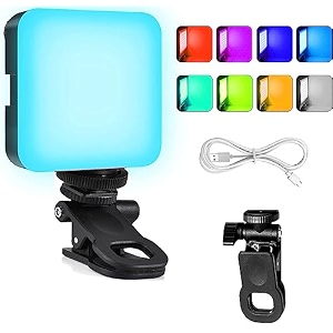 giftmax ay-49j mini rgb video light led camera full color portable photography lighting with rechargeable battery cri 95 6000k dimmable panel lamp support magnetic rgb light with battery
