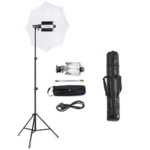 giftmax porta kit with pair of 9 feet light stands porta lights umbrellas for video amp still photography lighting set of 1 1 porta 1 stand 9ft 1 umbrella 1 1000w helogen 1 bag