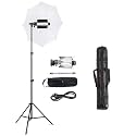 GiftMax® Porta Kit with Pair of 9 feet Light Stands, Porta Lights, Umbrellas for Video &amp; Still Photography Lighting Set of 1 (1 Porta, 1 Stand 9FT, 1 Umbrella, 1 1000W Helogen, 1 Bag)