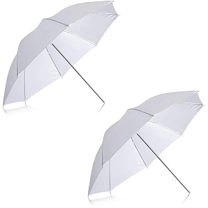 giftmax professional white umbrella 80cm32 inch for photography studio light flash camera flash video light photography umbrella pack of 2 white