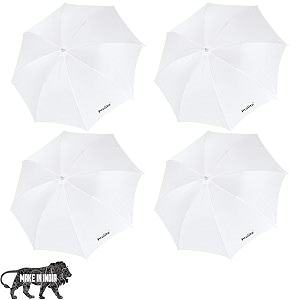 giftmax professional white umbrella 80cm32 inch for photography studio light flash camera flash video light photography umbrella pack of 4 white