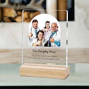 Giftplease Best Doctor Photo Plaque with Wooden