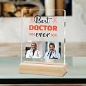 Giftplease Best Doctor Photo Plaque with Wooden