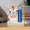 Giftplease Best Teacher Plaque Personalized Photo