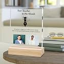 Giftplease Best Teacher Plaque Personalized Photo