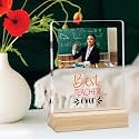 Giftplease Best Teacher Plaque Personalized Photo