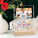 Giftplease Best Teacher Plaque Personalized Photo
