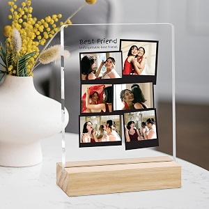 Giftplease Customized Friends Plaque with Wooden Stand
