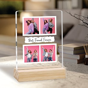 Giftplease Customized Friends Plaque with Wooden Stand