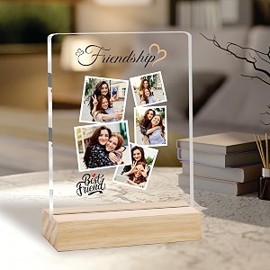 Giftplease Customized Friends Plaque with Wooden Stand