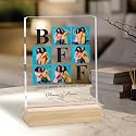 Giftplease Customized Friends Plaque with Wooden Stand