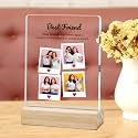 Giftplease Customized Friends Plaque with Wooden Stand
