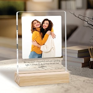 Giftplease Customized Photo Frame with Text