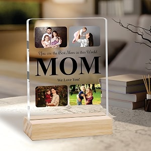 Giftplease Customized Photo Frame With Wooden Stand