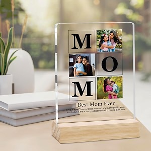 Giftplease Customized Photo Frame With Wooden Stand