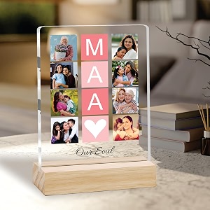 Giftplease Customized Photo Frame With Wooden Stand