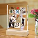Giftplease Customized Photo Frame with Wooden Stand