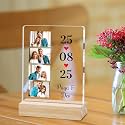 Giftplease Customized Photo Frame with Wooden Stand