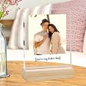 Giftplease Customized Photo Frame with Wooden Stand