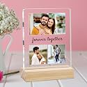 Giftplease Customized Photo Frame with Wooden Stand