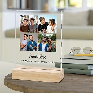 Giftplease Customized Photo and Text Frame with