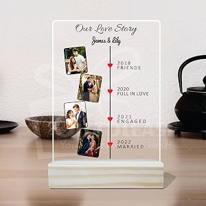 Giftplease Customized Photo And Text Frame With