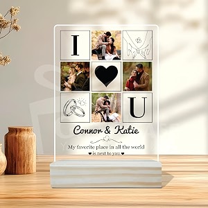 Giftplease Customized Photo And Text Frame With