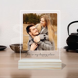 Giftplease Customized Photo And Text Frame With