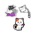 Giftplease Cute Cats Fridge Magnets- Set of 3 | Travel Souvenir | Refrigerator Magnet | Gifts | Decorative Items for Kitchen Fridge Magnets Set | Multicolor (FM_41)