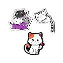 Giftplease Cute Cats Fridge Magnets- Set of 3 | Travel Souvenir | Refrigerator Magnet | Gifts | Decorative Items for Kitchen Fridge Magnets Set | Multicolor (FM_41)