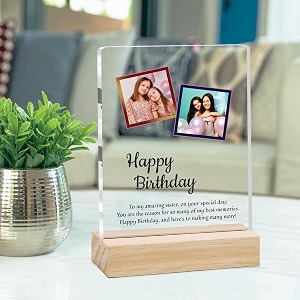Giftplease Personalized Happy Bithday Photo Plaque with