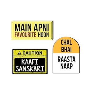giftplease funny quote fridge magnets- set of 3  travel souvenir  refrigerator magnet  gifts  decorative items for kitchen fridge magnets set  multicolor fm_51