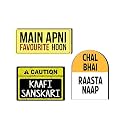 Giftplease Funny Quote Fridge Magnets- Set of 3 | Travel Souvenir | Refrigerator Magnet | Gifts | Decorative Items for Kitchen Fridge Magnets Set | Multicolor (FM_51)