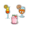 Giftplease Soft Drink and Shake Fridge Magnets- Set of 3 | Travel Souvenir | Refrigerator Magnet | Gifts | Decorative Items for Kitchen Fridge Magnets Set | Multicolor (FM_57)