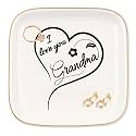 Gifts for Grandma - I Love Your Grandma, Ceramic Trinket Jewelry Dish Ring Holders Tray, Grandma's Birthday Gifts, Mother's Day Gifts, Thanksgiving Day Gifts, Christmas Gifts Valentine's Gifts