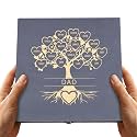 Gifts for Grandpa or Dad, Personalized Family Tree Memory Box, Father's Day