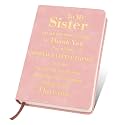 Gifts for Sister - Sister Birthday Gifts,Christmas Gift for Sisters Mothers Day Funny Unique Cool Valentines Day Gift Ideas from Big Sisters Adult Brothers,Leather Journal Notebooks
